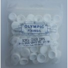 Large White Plastic Screw Cover Caps