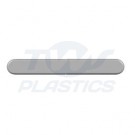 Bull Nose Magnum Fascia End Cap 300mm White