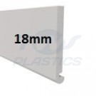 Bull Nose Magnum Fascia 405mm x 1m White Box End Board 