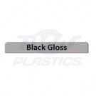 Fascia Board Large End Cap 300mm Black Gloss