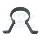 Grey Half Round Stand Off Pipe Clip