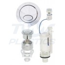 Fluidmaster Duel Flush Valve PRO550UK Cable Push Button 1 1/2 and 2 inch