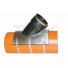 Pipe Saddle main pipe 160mm-400mm - 45 degree - 110mm