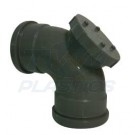 110mm Soil 90 Degree Double Socket Access Bend Grey