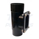 Half Round Brown Downpipe Access Pipe