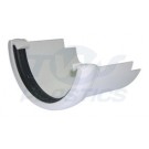 Half Round to Cast Iron Adaptor White