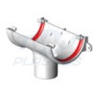 Half Round White Running Outlet