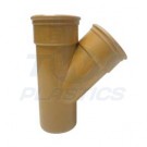 Underground Drainage 160mm 45 Degree Double Socket Branch
