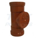 110mm Underground Drainage Double Socket Access Pipe