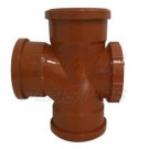 110mm Underground Drainage 90 Degree Triple Socket Access Branch