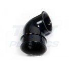 Half Round Black Downpipe Shoe 68mm 