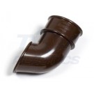 Half Round Brown Downpipe Shoe