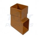 Square Line Caramel Shoe
