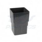 Square Line Black Pipe Socket