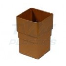 Square Line Caramel Pipe Socket