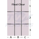Rectangle Lead Style 4mm Clear Float / Clear Float Sealed Glass Unit