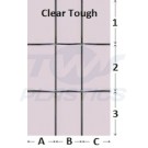 Rectangle Lead Style 4mm Clear Tough / Clear Tough Sealed Glass Unit