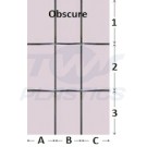 Rectangle Lead Style 4mm Obscure / Clear Float Sealed Glass Unit