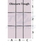 Rectangle Lead Style 4mm Obscure Tough / Clear Tough Sealed Glass Unit