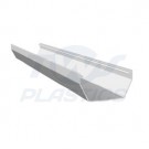 Square Line White 4m Gutter