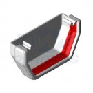 Square Line White Internal Stopend