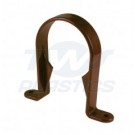 Half Round Brown Downpipe Stand Off Pipe Clip