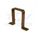 Square Line Brown Down Pipe Clip