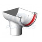 Half Round White Stopend Outlet