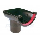 Half Round Black Stopend Outlet