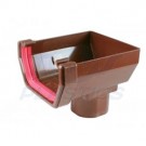 Square Line Brown Stopend Outlet