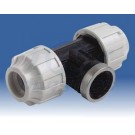 20mm - 1/2" - 20mm MDPE Female Compression Tee