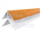 Woodgrain Shiplap External Corner Trim 5m