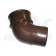 Half Round Brown Downpipe 112 Degree Offset Bend 