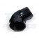 Half Round Black Downpipe 112 Degree Offset Bend 