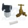 20mm MDPE Wall Plate Garden Tap Kit