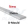 Window Trims 25mm D-Mould x 5m White