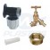 25mm MDPE Wall Plate Garden Check Tap Kit
