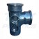 Soil Pipe Pushfit 110mm 90 Degree Branch Double Socket 63mm 4 Bossed