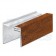 Woodgrain 2-Part U-Channel 5m