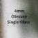 4mm Obscure Toughend Single Glazing