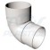 Half Round White Downpipe 90.5 Degree Offset Bend