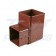 Square Line Brown 90.5 Degree Offset Bend
