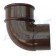 Half Round Brown Downpipe 90.5 Degree Offset Bend