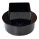 Square Line Black Downpipe To 110mm Adaptor