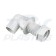 Overflow Waste Pipe Bent Tank Connector 21.5 White
