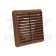 Louvered Vent Terminal Brown 100mm