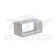 Rectangular Duct Channel Connector White 100mm