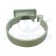 Half Round White Concealed Pipe Clip