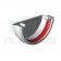Half Round White External Stopend