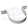 Half Round White Downpipe Flush Clip